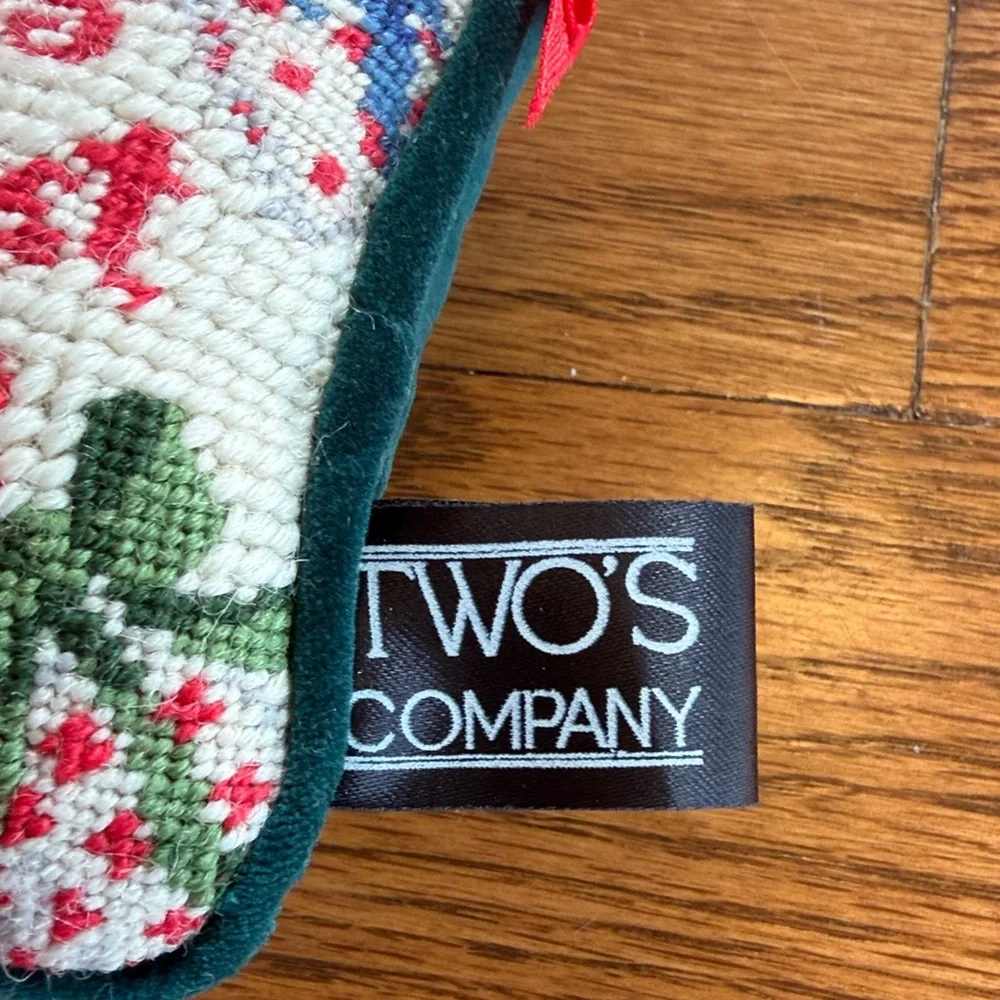 Two's Company cross stitch ornament Friends are the best Presents